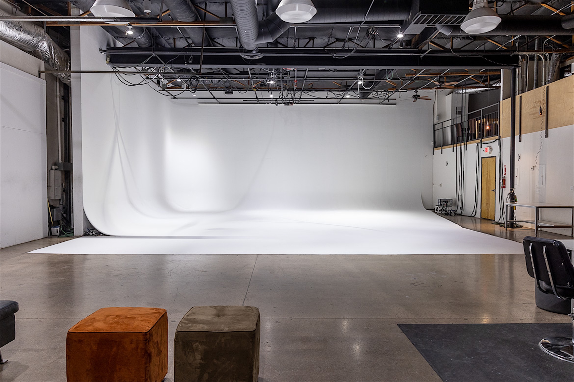 Loft 19 Studios — large white cyclorama production stage in Phoenix